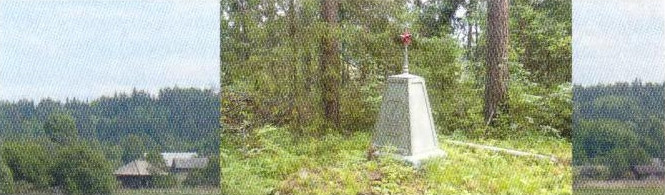 Д. Сосновый Бор и рядом - памятник красноармейцам